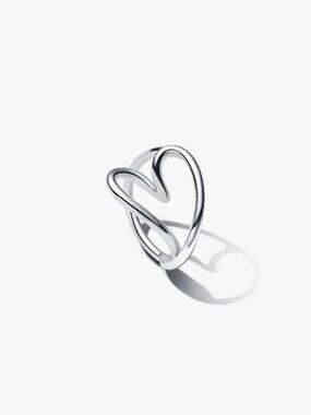 Pandora Organically Shaped Heart Ring